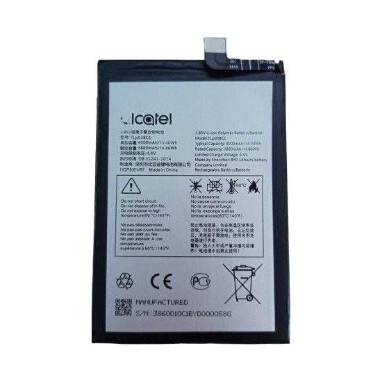 Battery TLP038C7 for Alcatel 3X 2019 4000mAh